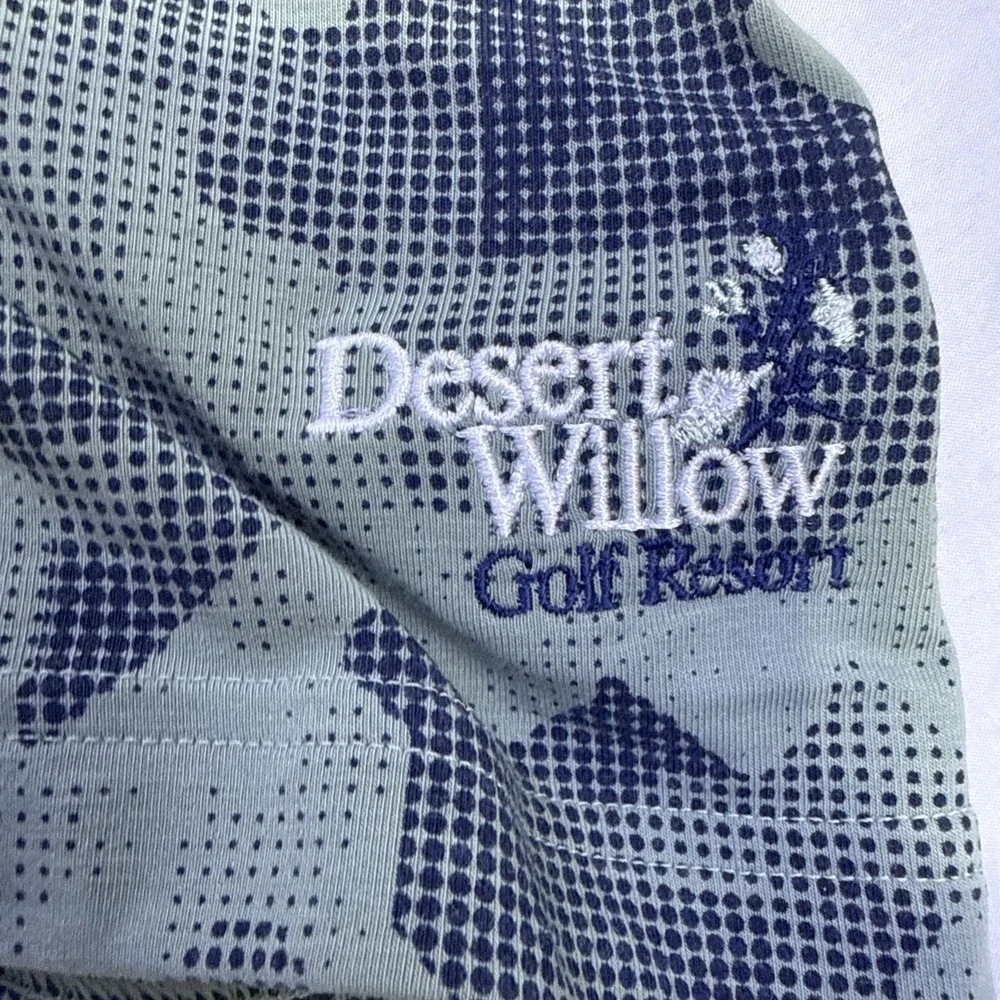Adidas  CAMO Golf POLO SHIRT MENS 2XL Climalite  -  PERFORMANCE CAMO BLUES